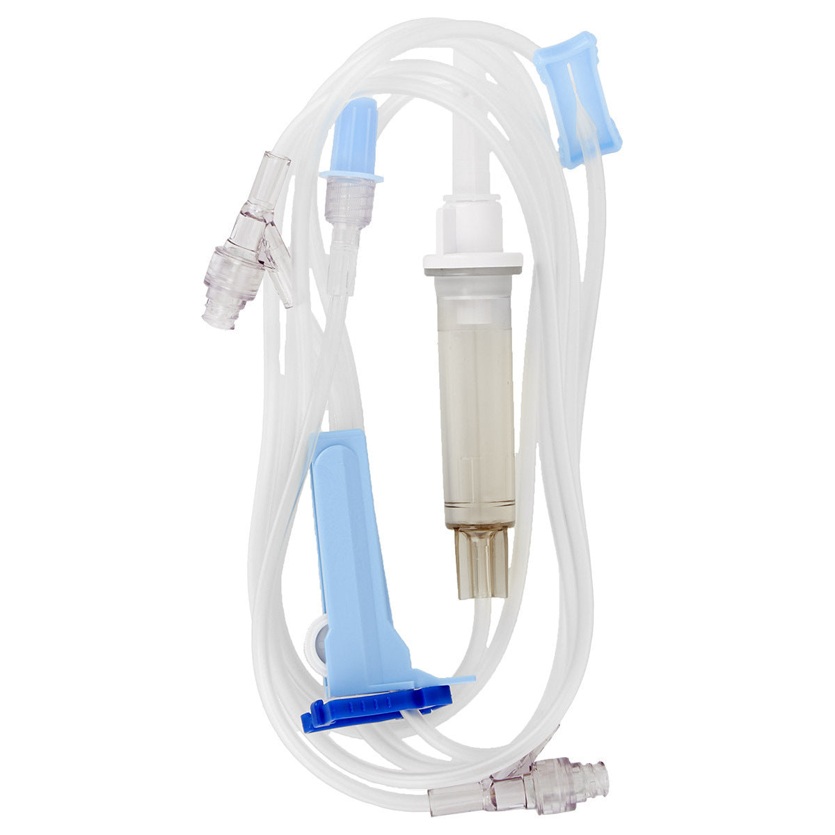 Baxter Healthcare IV Administration Set, 10 Drop, Non-vented, (1) INTERLINK Injection Site, Lever Lock Cannula, 76in