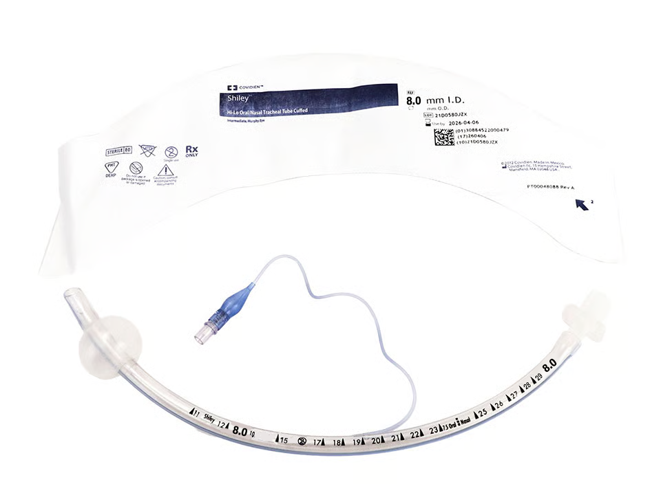 Hi-Lo Oral/Nasal Tracheal Tube Size 8.0mm Cuffed