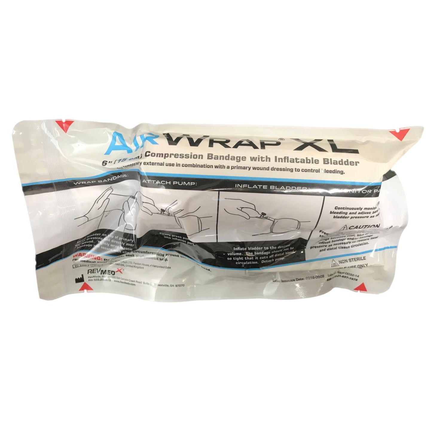 AirWrap XL 6" Compression Bandage with Inflatable Bladder-Integrated MedCraft