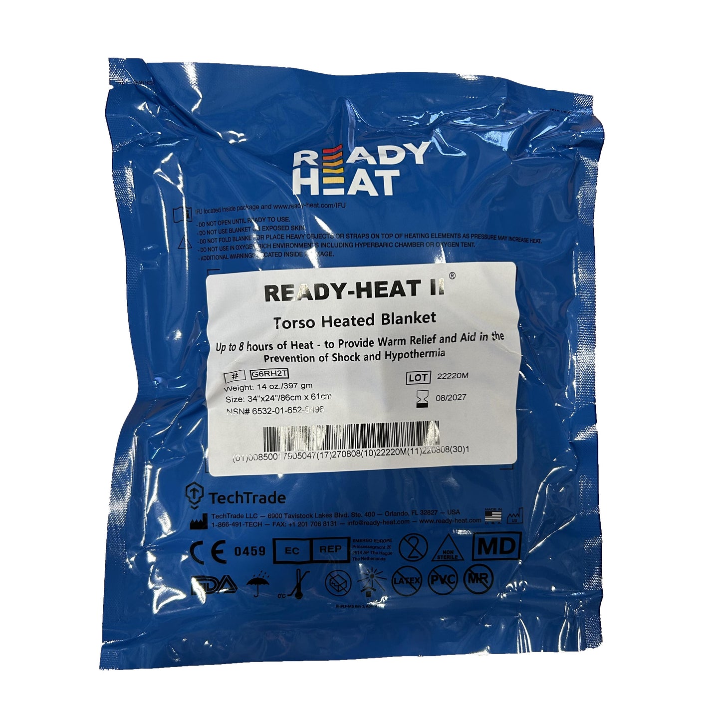 Blanket Ready Heat II Torso, 34"X24-Integrated MedCraft