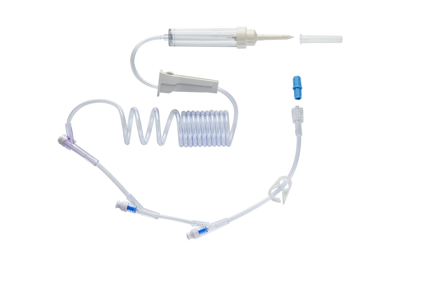 I.V. Administration Set, Coiled Tubing, 81", 10 drop/ml