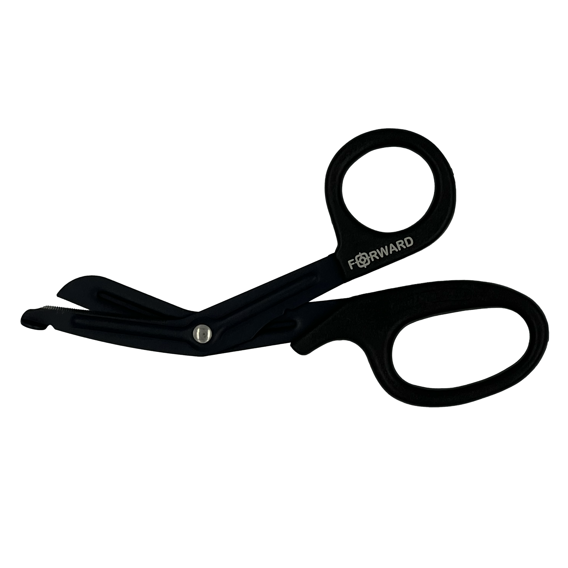 Forward Trauma Shears 7.25", Black Handle, Black Powder Coated Blade-Integrated MedCraft