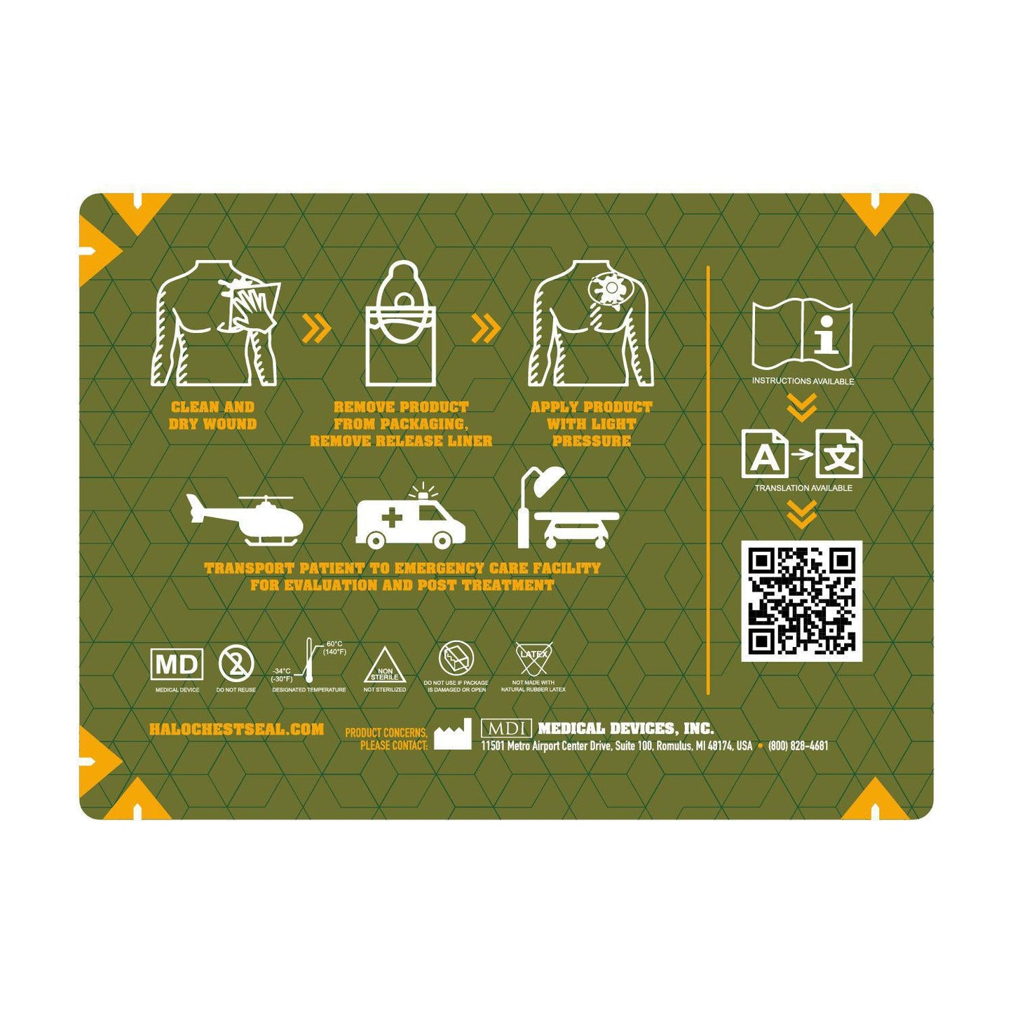 HALO Combo Pack IFAK Package, 7” x 5”-Integrated MedCraft