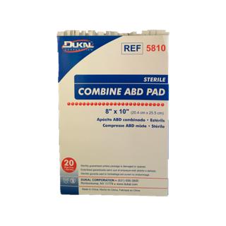 Pad ABD Combine Cellulose 8x10" Sterile LF 20/Pk-Integrated MedCraft