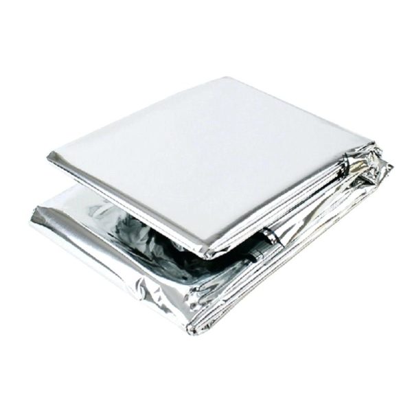 Rescue Emergency Blanket, High Visibility, Mylar Silver, 52x82", EA-Integrated MedCraft