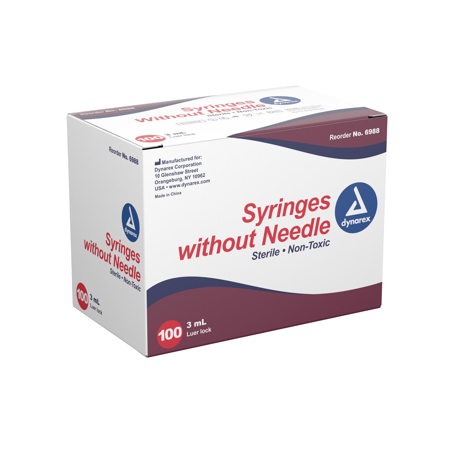 Syringe - Luer Lock, 3cc, BX/100-Integrated MedCraft