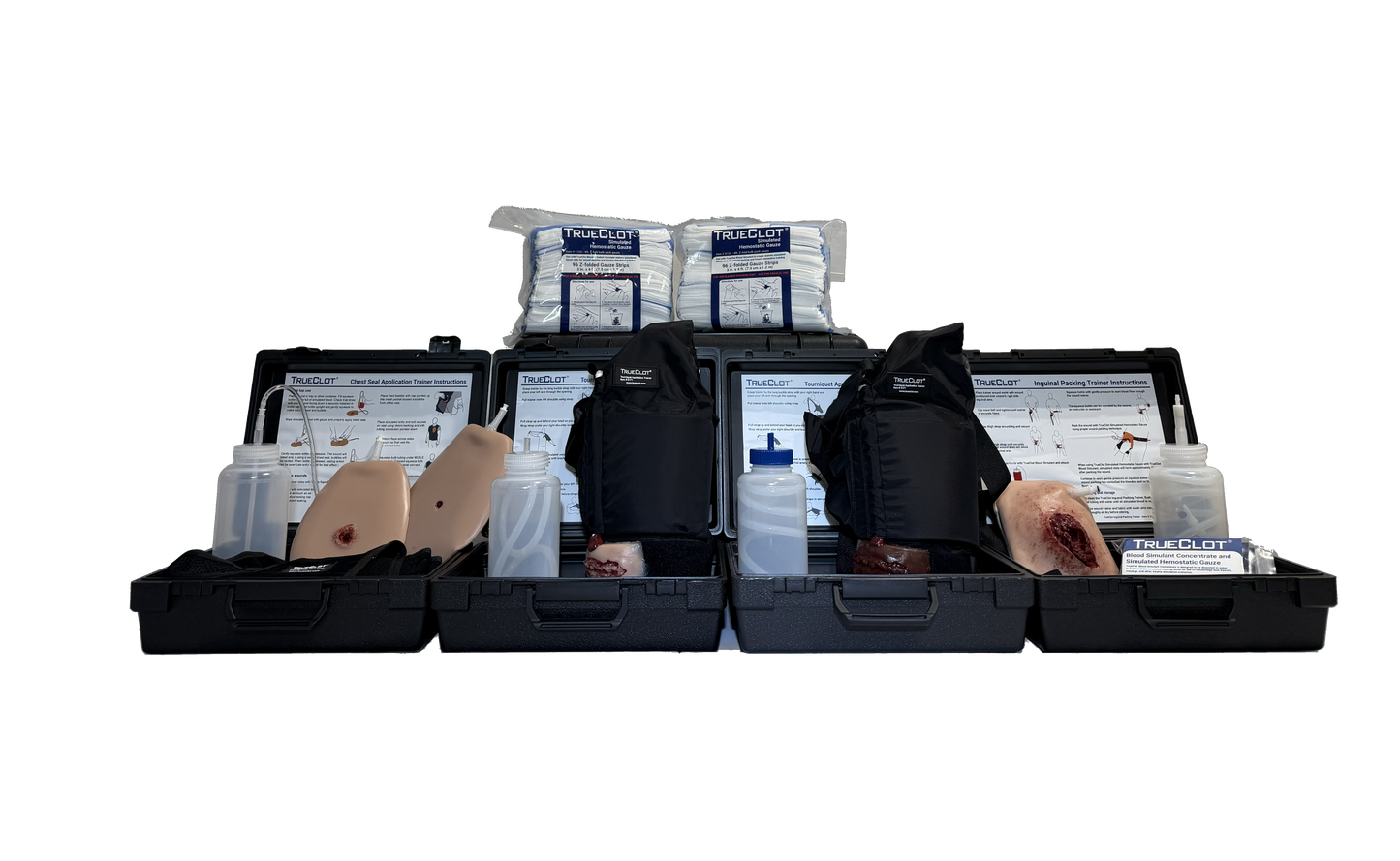 TRUECLOT® EXPANDED SCENARIO & CLASSROOM BLEEDING CONTROL TRAINING KIT (50+ STUDENTS)