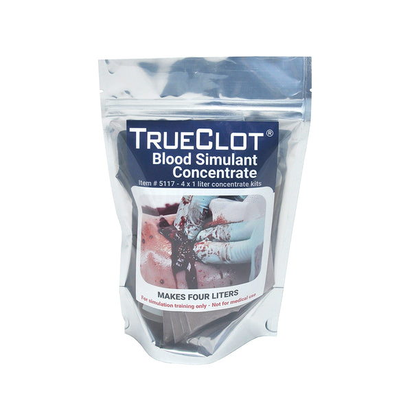 TrueClot Blood Simulant Concentrate, 4 x 1 Liter Refills (4 Pack ...
