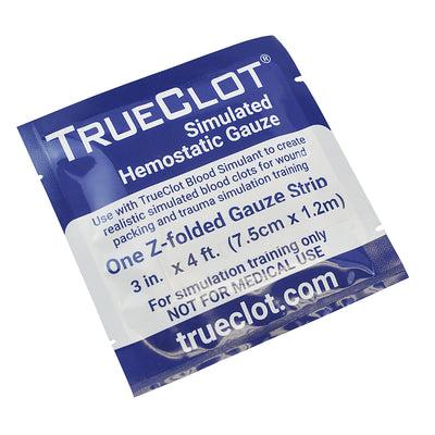 TrueClot  Simulated Hemostatic Gauze, 4 ft, Z-Folded