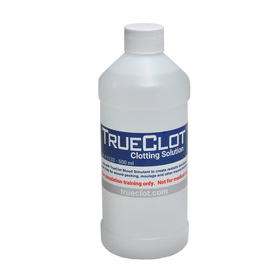 TrueClot Clotting Solution - 500 ml, (One bottle to clot a gallon of blood)