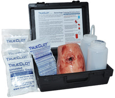 TrueClot Hemorrhage Training Kit, Gun Shot Wound, w/Rolled Gauze, Light Skin Tone