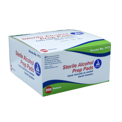 Alcohol Prep Pad Sterile, Medium, Bx/200-Dynarex-Integrated MedCraft
