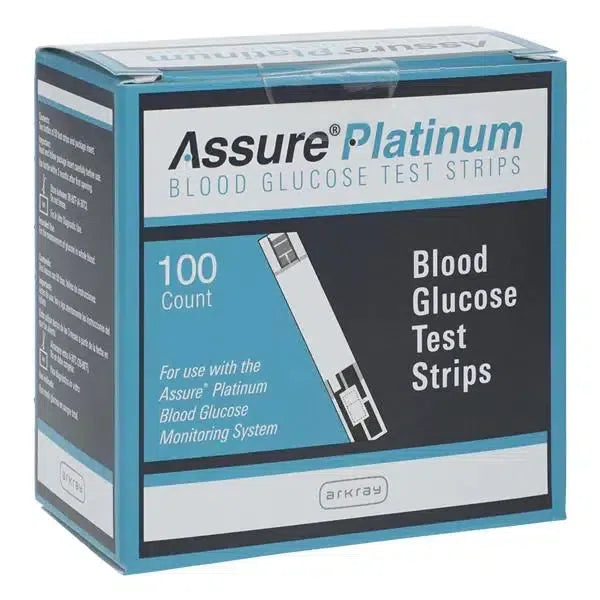 Assure Platinum Blood Glucose Test Strips 100 Count 100/Bx-Integrated MedCraft