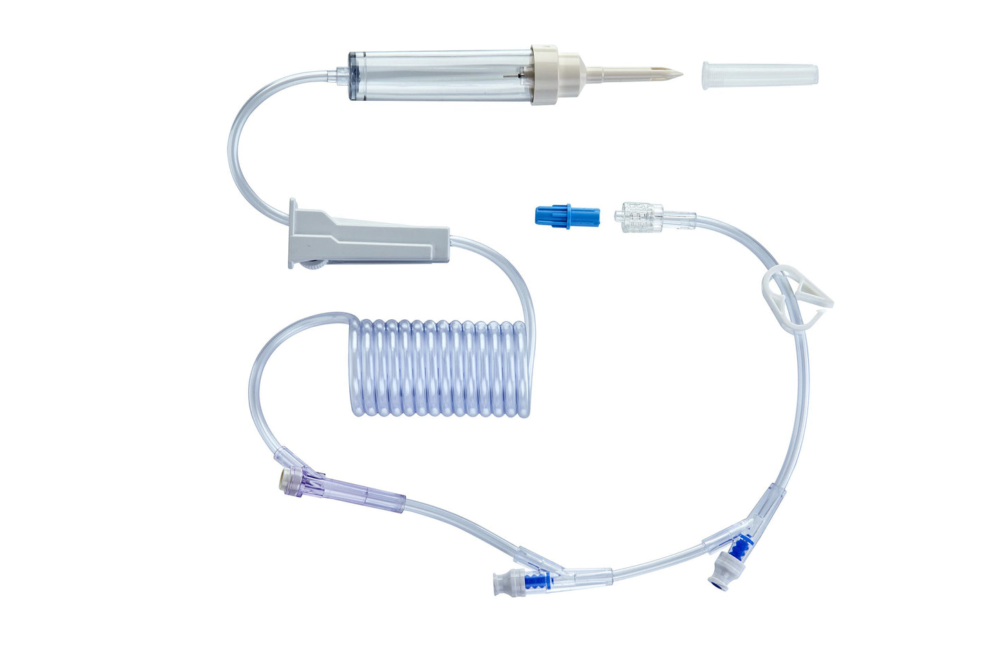 I.V. Administration Set, Coiled Tubing, 81", 10 drop/ml