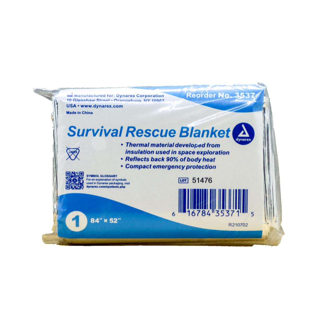 Emergency Survival Rescue Blanket, 84" x 52",EA-Dynarex-Integrated MedCraft