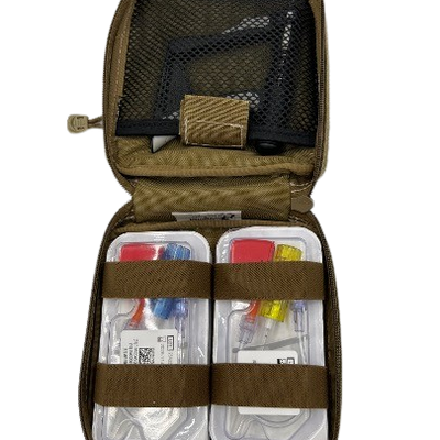 FORWARD IO Infusion Kit with Molle Carry Case, Coyote Brown-Integrated MedCraft