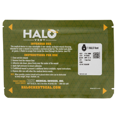 HALO Vent IFAK Single Pack, Package 7” x 5”-Integrated MedCraft