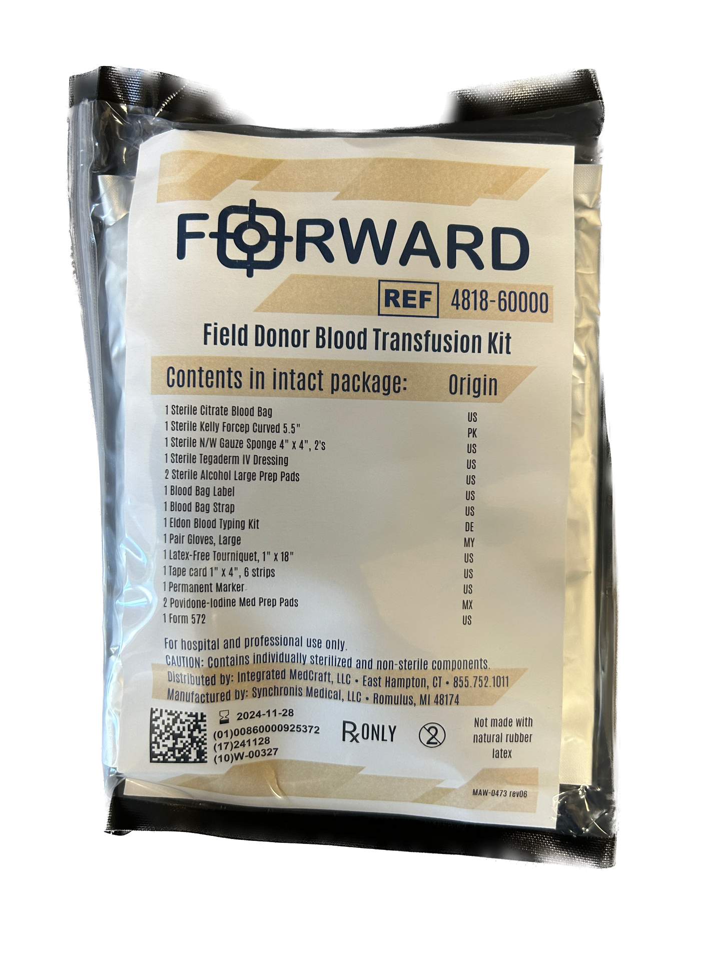 FORWARD Donor Blood Transfusion Kit