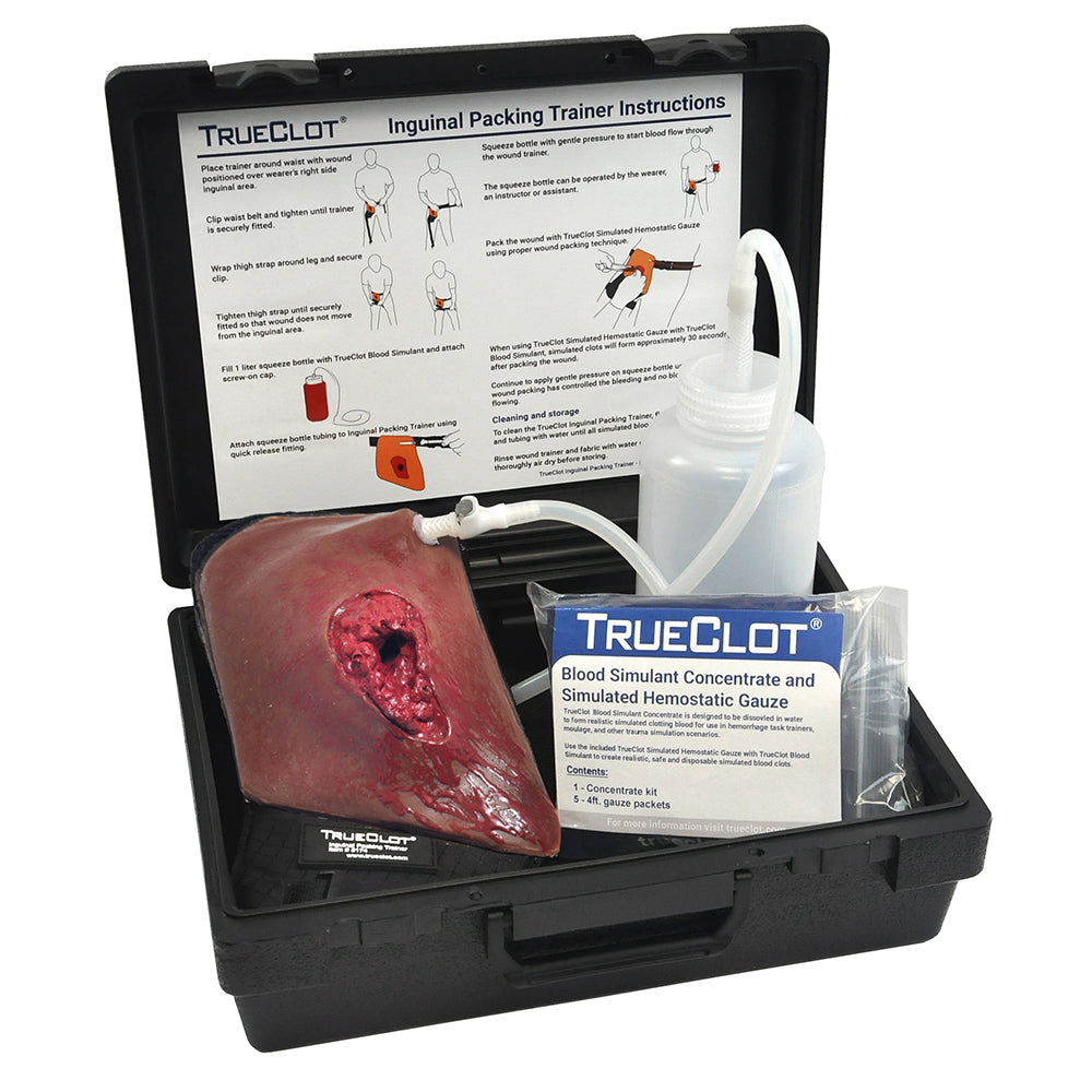 TrueClot Inguinal Trainer, Dark Skin Tone