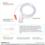 Intubated ETCO2 Sampling Line w/ T-Connector, Orange Luer w/ Reflective Conn., Filter, 7ft., Bx/25-Integrated MedCraft