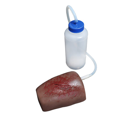 TrueClot Hemorrhage Training Kit, Laceration, w/Z-Fold Gauze, Dark Skin Tone