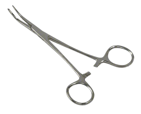 Miltex® Kelly 5.5 Inch Hemostatic Forceps, Curved, Sterile