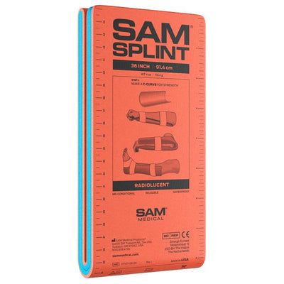 SAM Splint 36 inch Orange / Blue Flat Fold CS/60, EA-Integrated MedCraft