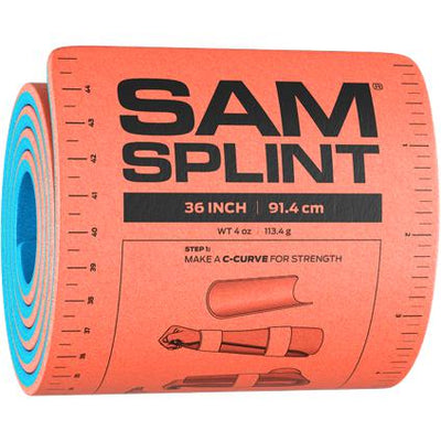 SAM Splint 36 inch Orange / Blue Rolled CS/60, EA-Integrated MedCraft