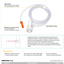 Intubated ETCO2 Sampling Line w/ T-Connector, Orange Luer w/ Reflective Conn., Filter, 7ft., Bx/25