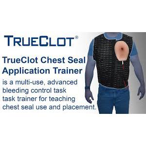 TrueClot Chest Seal Trainer - Dark Flesh Tone-Integrated MedCraft