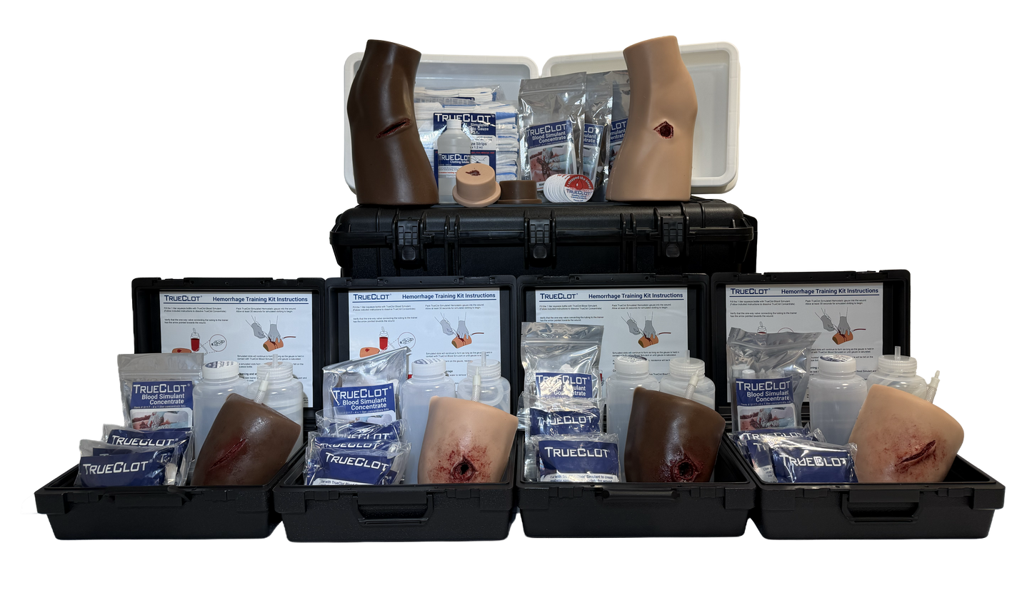 TRUECLOT® TABLETOP BLEEDING CONTROL TRAINING KIT (50+ STUDENTS)