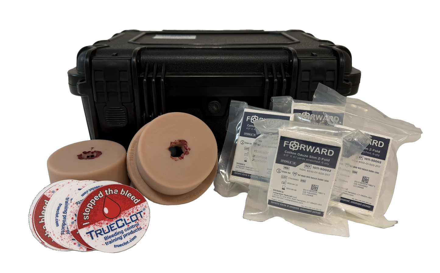 TRUECLOT® BASIC BLEEDING CONTROL TRAINING KIT (5-10 STUDENTS)