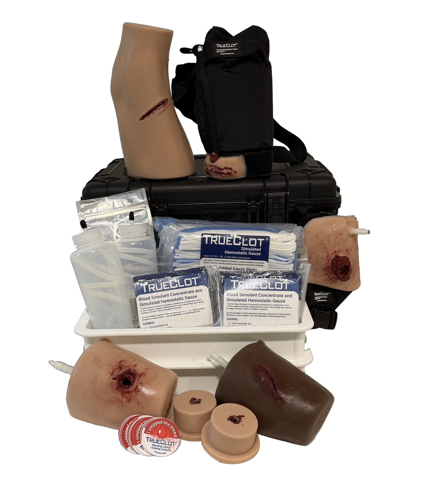 TRUECLOT® SCENARIO & CLASSROOM BLEEDING CONTROL TRAINING KIT (20-35 STUDENTS)