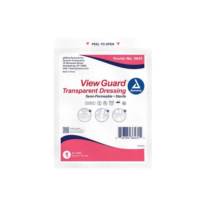 View Guard Transparent Dressings Sterile, 4" x 4 3/4", BX/50-Integrated MedCraft